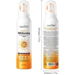 اسپری ضد آفتاب SPF50 روشن‌ کننده پوست ویتامین C سادور SAODER مدل Whitening حجم 150ml - Image 7