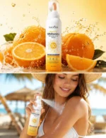 اسپری ضد آفتاب SPF50 روشن‌ کننده پوست ویتامین C سادور SAODER مدل Whitening حجم 150ml - Image 4