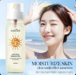 اسپری ضدآفتاب بیرنگ تمدیدی میکاپ SAODER با Spf 50