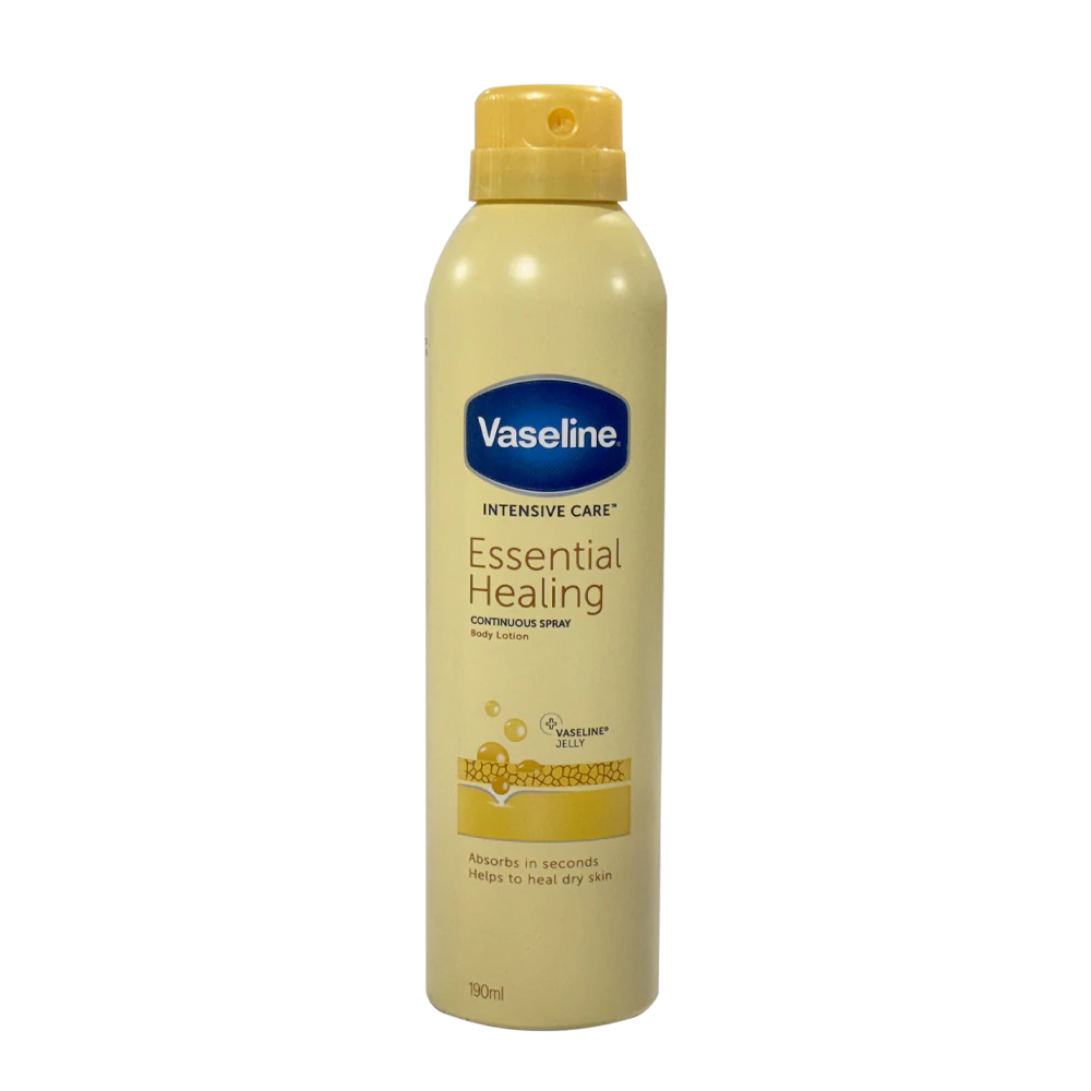 IMG_6672 اسپری لوسیون بدن وازلین حاوی عصاره جو دوسر Essential Healing حجم 190 میل - Image 1